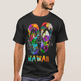 Cute Hawaii Beach Flipflops Hawaiian Island Cruise T-shirt