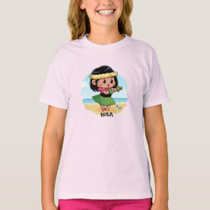 Cute Hawaiian Hula Girl T-shirt