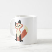 Cute Head-tilt Fox Koffiemok (Voorkant links)