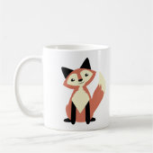 Cute Head-tilt Fox Koffiemok (Links)