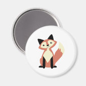 Cute Head-tilt Fox Magneet (Voorkant / Achterkant)