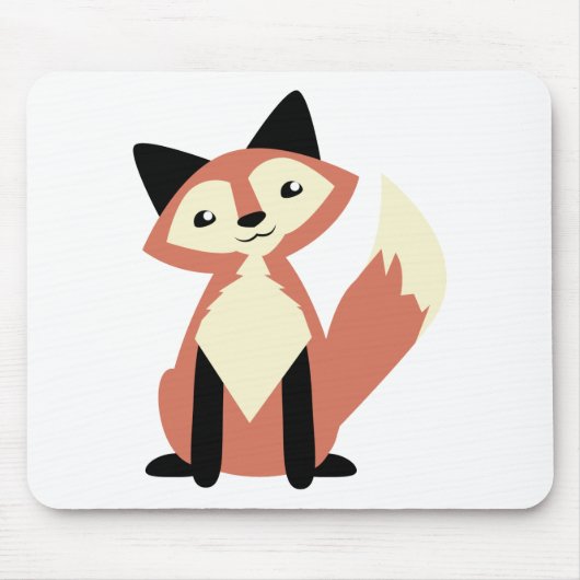 Cute Head-tilt Fox Muismat (Voorkant)