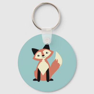 Cute Head-tilt Fox Sleutelhanger