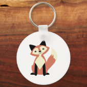 Cute Head-tilt Fox Sleutelhanger (Voorkant)