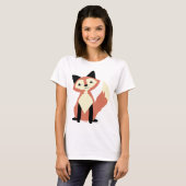 Cute Head-tilt Fox T-shirt (Voorkant volledig)