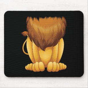 Cute Headless Lion Costume Halloween Funny Big Cat Muismat