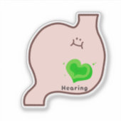 Cute healing organ art sticker (Voorkant)