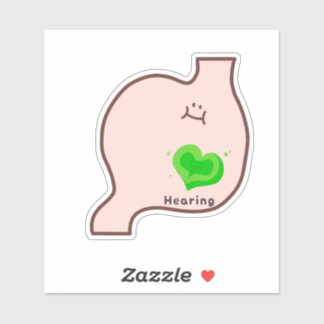Cute healing organ art sticker