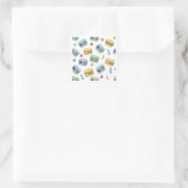 Cute Healthy Lunch Box Pattern Design Sticker (Tas)