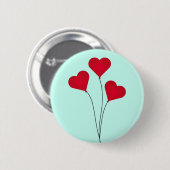 Cute Heart-ballonnen Ronde Button 5,7 Cm (Voorkant /achterkant)