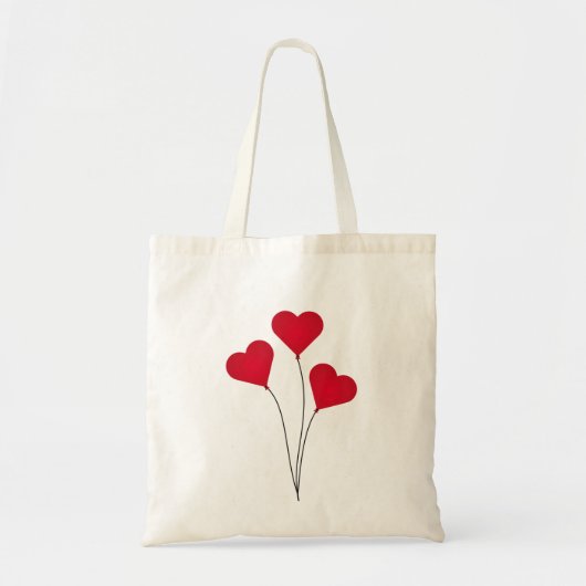 Cute Heart-ballonnen Tote Bag (Voorkant)