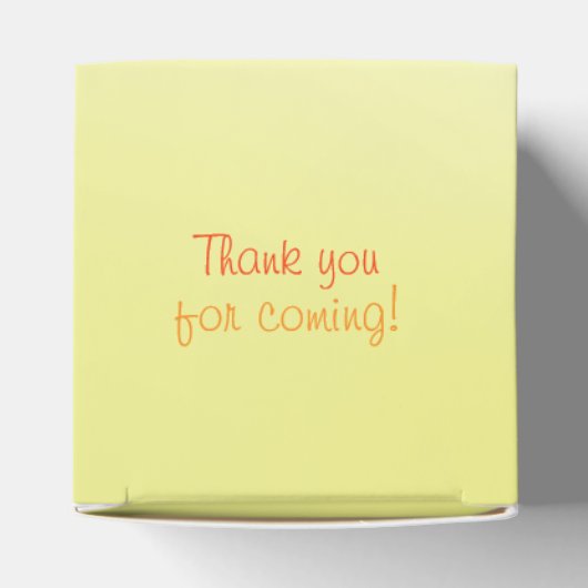 Cute Heart Balloons Elephant Neutraal Baby shower Bedankdoosjes (Bovenkant)