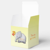 Cute Heart Balloons Elephant Neutraal Baby shower Bedankdoosjes (Geopend)
