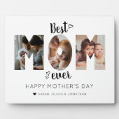 Cute Heart Best Ma Ever 3 Photo Collage Fotoplaat (Voorkant)