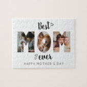 Cute Heart Best Ma Ever 3 Photo Collage Legpuzzel (Horizontaal)