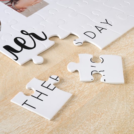 Cute Heart Best Ma Ever 3 Photo Collage Legpuzzel (Zijkant)