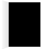 Cute Heart Black Wedtable Number kaarten (Binnen (Rechts))