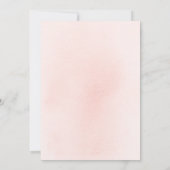 Cute Heart Boho Rainbow Pink Baby shower Kaart (Achterkant)