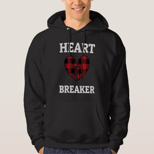 Cute Heart Breaker Valentine's Day Romance Valenti Hoodie (Voorkant)