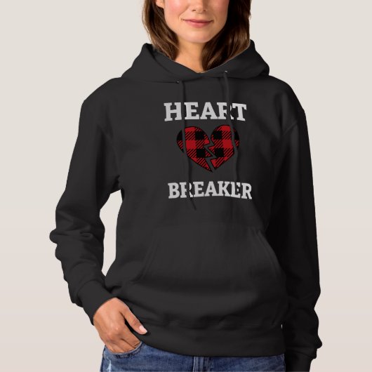 Cute Heart Breaker Valentine's Day Romance Valenti Hoodie (Voorkant)