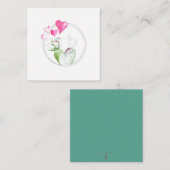 Cute Heart Cactus Plant Note Card Notitiekaartje (Voorkant / Achterkant)