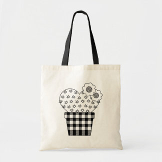 Cute Heart Cactus Play Plant Pot Tote Bag