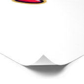 Cute Heart Characters Holding Hands Perfect Poster (Hoek)