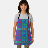 Cute Heart Circle Shapes Valentijnsdag Schort (Insitu)