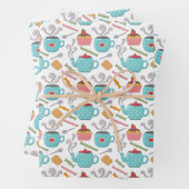 Cute Heart Cup Coffee Tea Biscuit Cupcake Inpakpapier Vel (In situ)