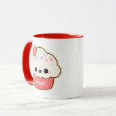 Cute Heart Cupcake Mok (Voorkant links)