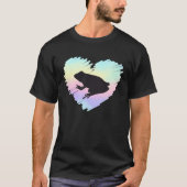 Cute Heart Frog  I Love Frogs Toad Rainbow Hunter  T-shirt (Voorkant)