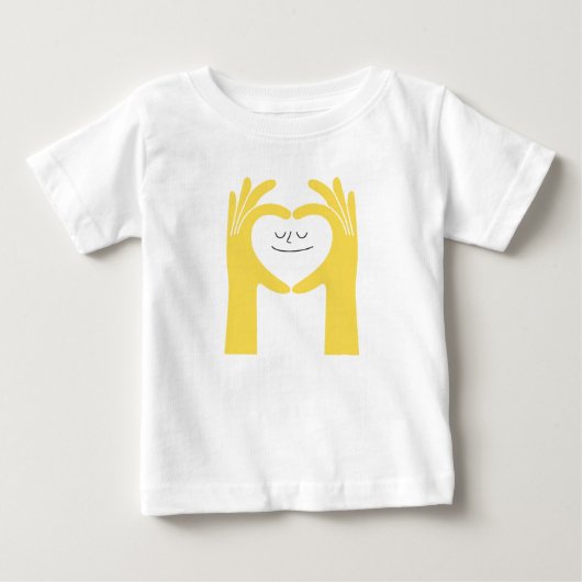 Cute Heart Hands Baby T-shirt (Voorkant)