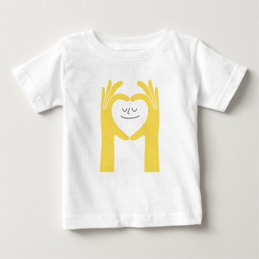 Cute Heart Hands Baby Tee (Voorkant)
