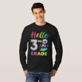 Cute Heart Hello 3rd Grade First Day Back To Schoo T-shirt (Voorkant volledig)