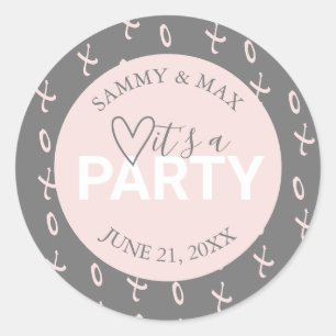 Cute Heart Het is een partijgenoot Sticker