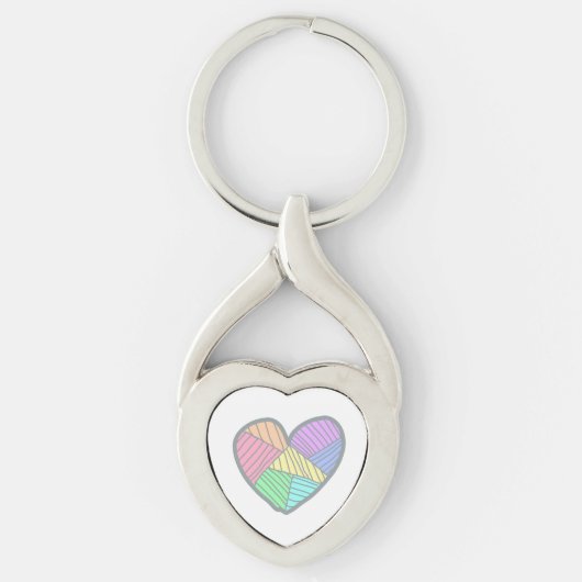 Cute heart key chain sleutelhanger (Voorkant)