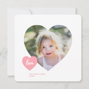Cute Heart Klaslokaal Foto Vierkante Valentijnkaar Bedankkaart