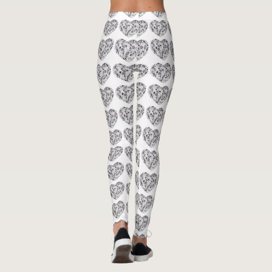 Cute Heart Leggings (Achterkant)