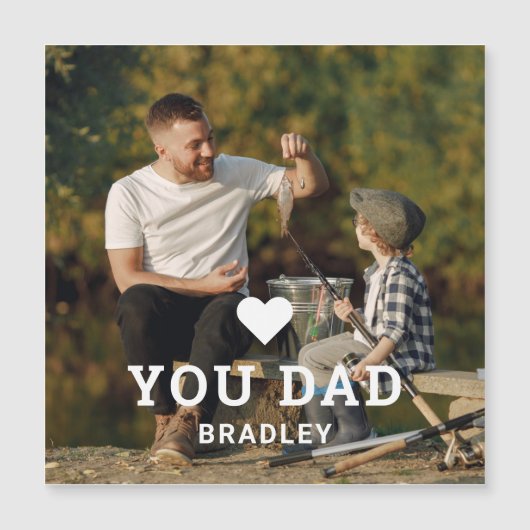 Cute HEART LIEFT U DAD Photo Names (Voorkant)