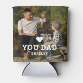 Cute HEART LIEFT U DAD Photo Names Blikjeskoeler (Voorkant)