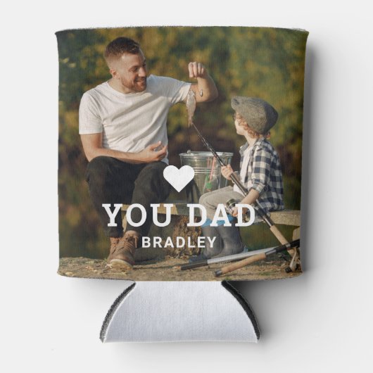 Cute HEART LIEFT U DAD Photo Names Blikjeskoeler (Voorkant)