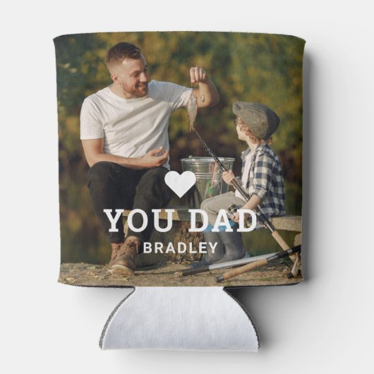 Cute HEART LIEFT U DAD Photo Names Blikjeskoeler (Achterkant)