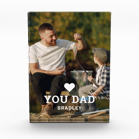 Cute HEART LIEFT U DAD Photo Names Fotoblokken