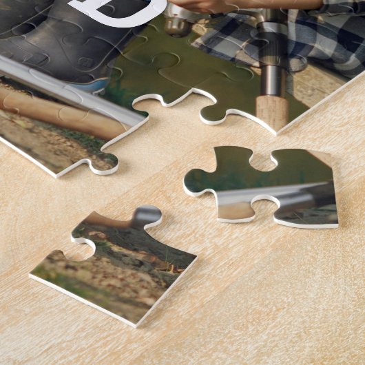 Cute HEART LIEFT U DAD Photo Names Legpuzzel (Zijkant)