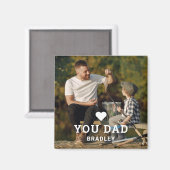 Cute HEART LIEFT U DAD Photo Names Magneet (Voorkant / Achterkant)