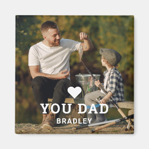 Cute HEART LIEFT U DAD Photo Names Magneet