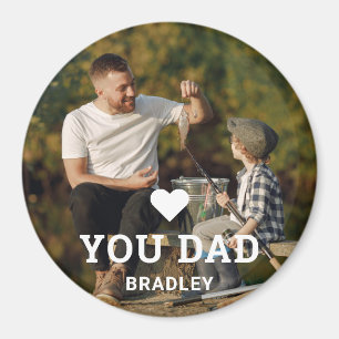Cute HEART LIEFT U DAD Photo Names Magneet