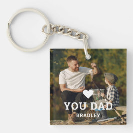 Cute HEART LIEFT U DAD Photo Names Sleutelhanger