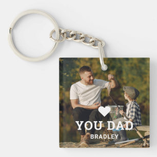 Cute HEART LIEFT U DAD Photo Names Sleutelhanger