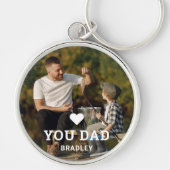 Cute HEART LIEFT U DAD Photo Names Sleutelhanger (Voorkant)